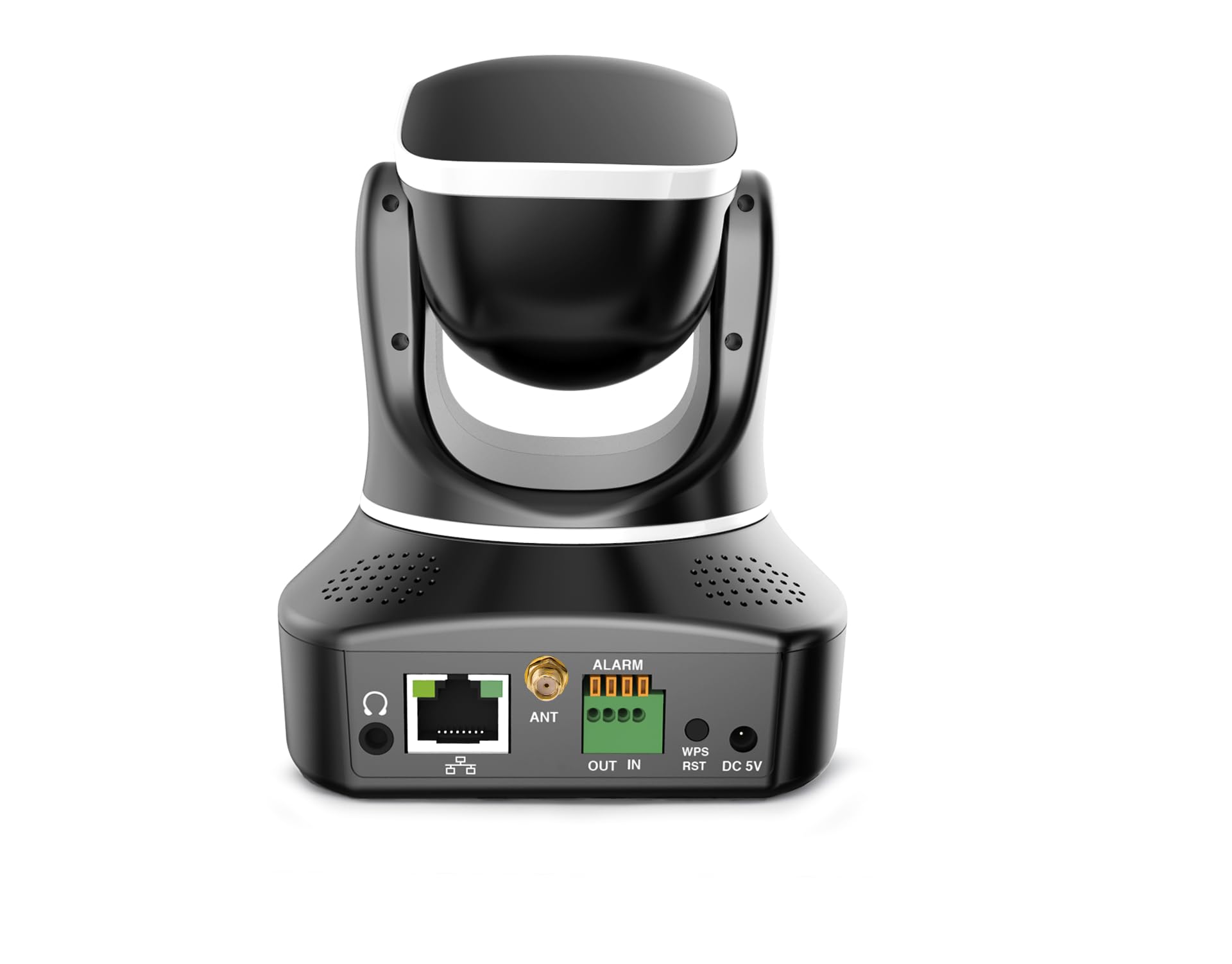 INSTAR IN-8415 2K+ Noir - Caméra de Surveillance LAN/PoE/WLAN avec IA - Caméra IP contrôlable - WPA3 - Wi-FI 2,4 et 5 GHz - Utilisation intérieure - PIR - PTZ - HomeKit - MQTT