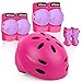 Fahrradhelm Kinder Skaterhelm 7 in 1 Schoner Set, KUYOU Verstellbar Fahrradhelm mit CE Zertifizierung für Kinder Jugend 6-13 Jahre Alt Ideal für Fahrrad, Scooter, Skateboard andere Outdoor Sports