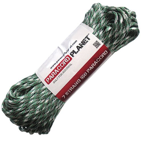 PARACORD PLANET 10 Feet 10' 550Lb Type Iii Paracord Kelly Green Camo