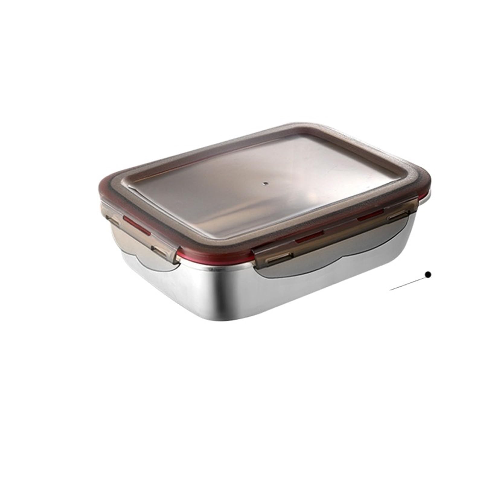 Fiambrera Bento de acero inoxidable 304, 4, 3 o 2 unidades, sellada a prueba fugas, for viajes, for el hogar, for calentar en microondas Meal Prep Containers(600ml)