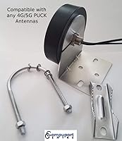 Vista 2 de El soporte de antena de disco CompuPort está diseñado para soportar la instalación de antenas estilo disco en varios entornos al aire libre.