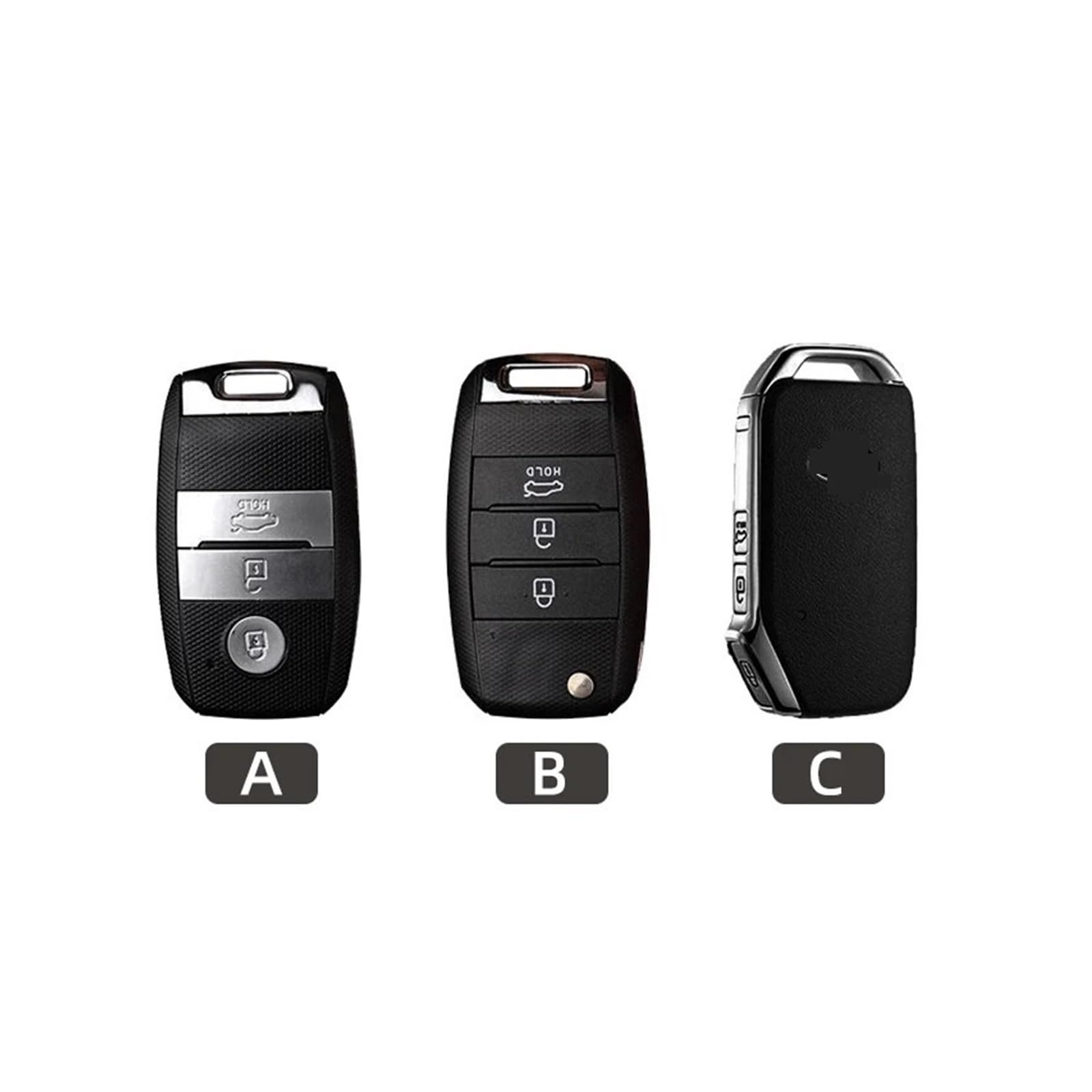 Telecomando auto Per Kia Per Ceed Per Sportage Per Rio XH Linea 3 4 Per Optima K4 Per Cerato 2015-2020 Per Sportage 3 Copertura Del Sacchetto Chiave Di Vibrazione A Distanza(B style 2)