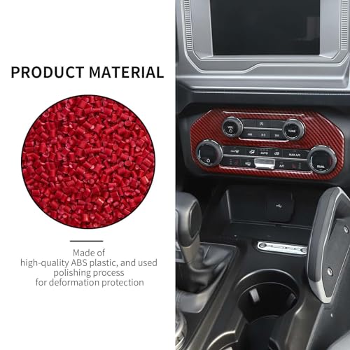 Protéger la console centrale Ford Bronco avec le panneau de commutateur de climatisation rouge