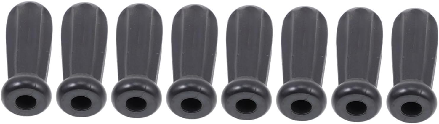 Hemoton 8pcs Octagonal Table Football Handles Sturdy Foosball Grip Accessories for Table Soccer Machine Black