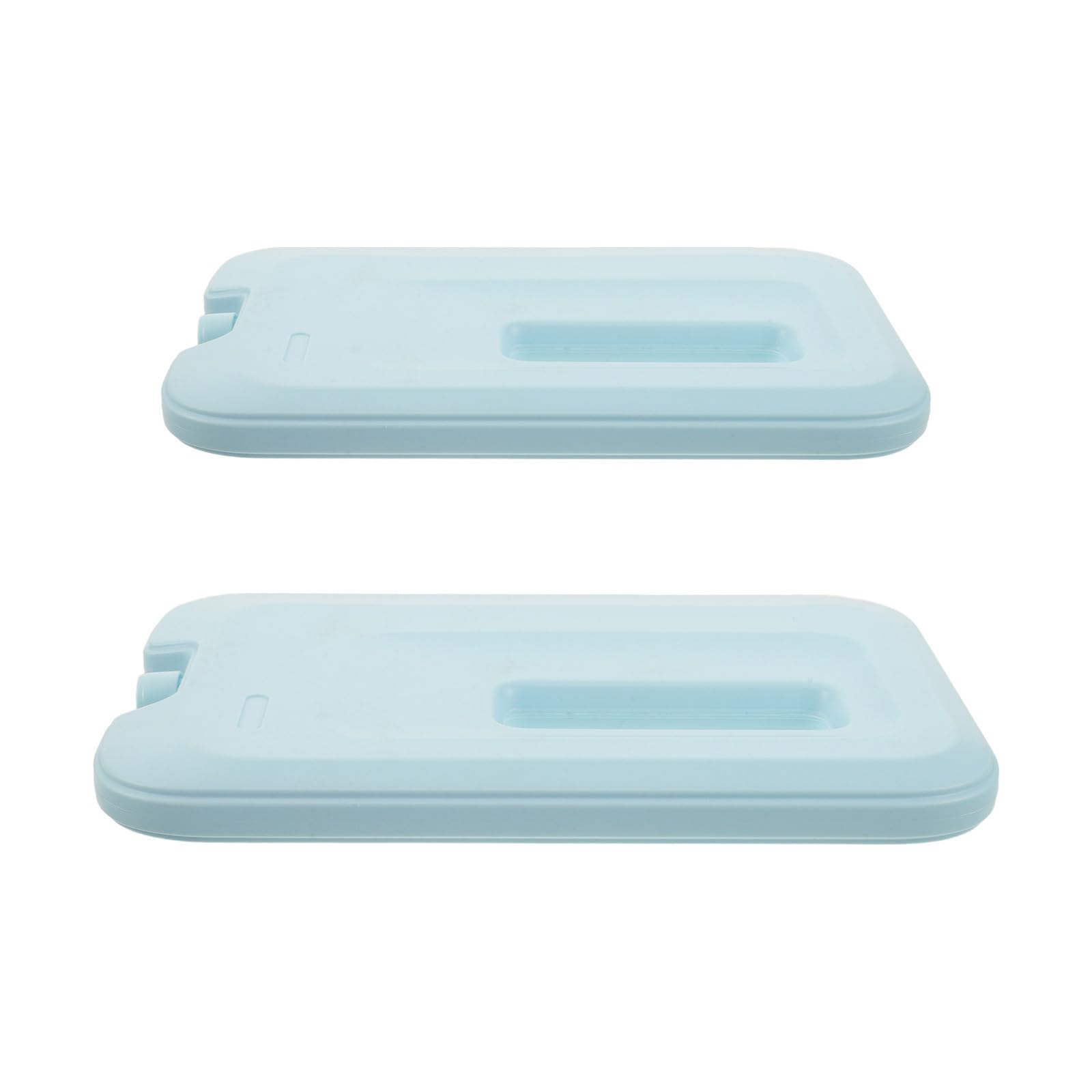YARNOW 2 Pièces Boîte à Cristaux de Glace 660ml en PE-Gel, Vert Clair