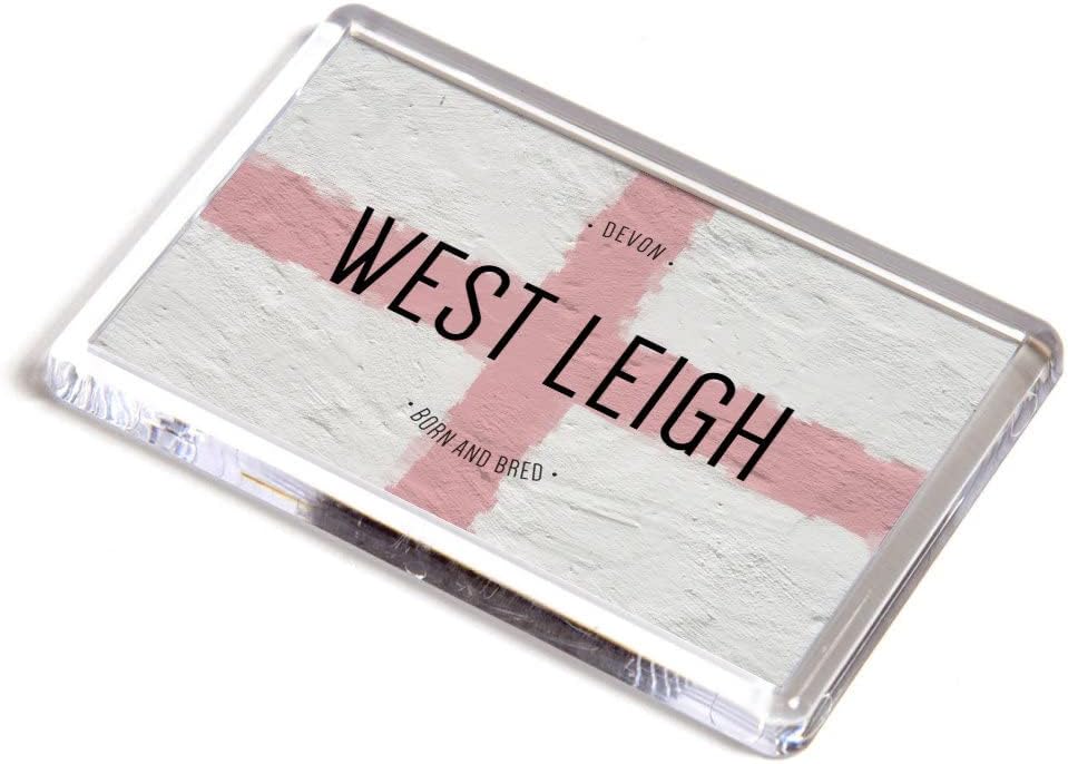 FRIDGE MAGNET - West Leigh, Devon - Born and Bred