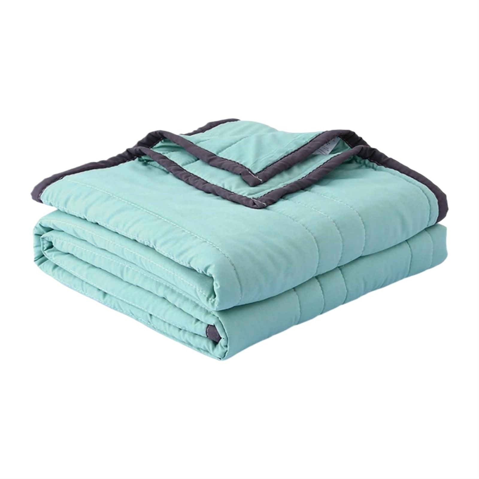 EBzvblxm Cooling Blanket for Summer, Summer Cooling Ice Blanket Lightweight Cooler Hot Sleepers Sweats Multicolor Multi Sizes(Green,150 * 200cm)