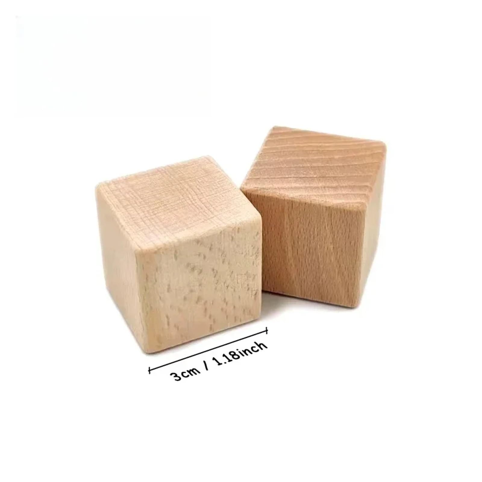 12/24 piezas de madera maciza y lisa sin terminar de 30/35/40 mm, para manualidades, pintura, decoración del hogar, rompecabezas (3 cm, 12 unidades)