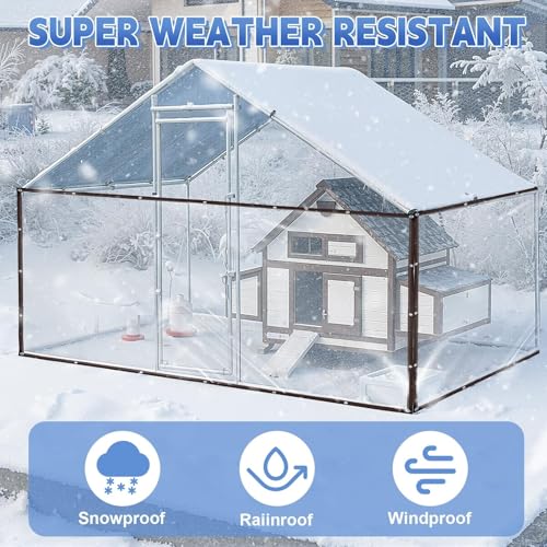 Lona transparente impermeable y resistente a la intemperie para cubrir gallinero y huerto 5