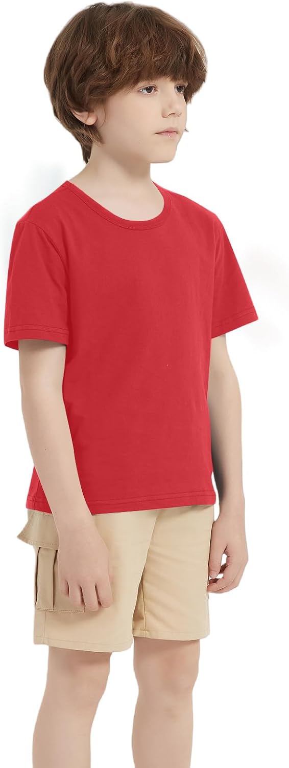 1 Pack Cotton Boys Kids Tshirt Short Sleeve Summer Tops Clothes Tee Shirts for Toddlers(Age 2-14) - Image 3