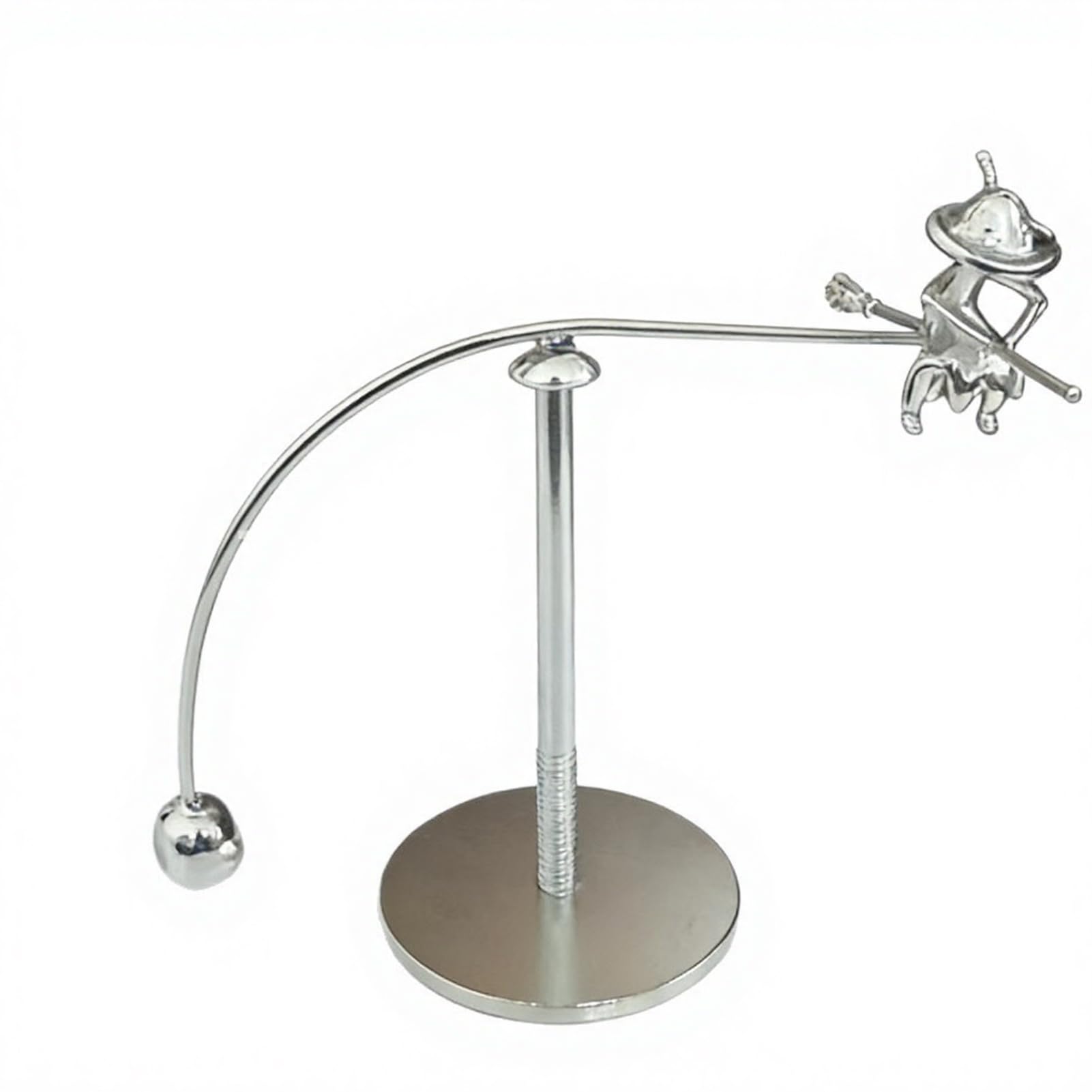 Metal Witch Balance Perpetual Desk Toy Kinetic Balancing Tumbler Toy Decompressive Science Physics Sculpture for Home Office