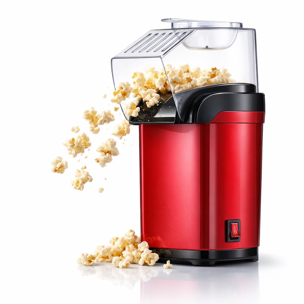 Drumstone (3 years warranty) Electric Popcorn Maker Machine for Home, Oil Free Hot Air Popcorn Popper with Fast Popping Technology, Healthy Snack Maker for Kids, Movies, Parties-image-44