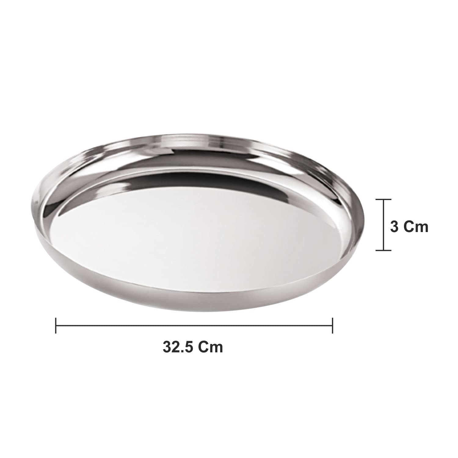 neelam - SJKT014P Stainless Steel 14 18G J.K.Khumcha, 33 cm, Silver, Set of 12 2