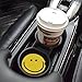 Smiley Face Absorbent Car Cupholder Coaster 2 Pack for Cup Holders 2.56