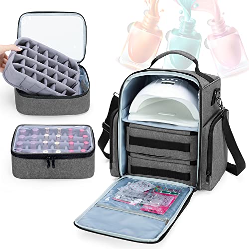 BAFASO Borsa Organizer per Smalti per 48 Flaconi