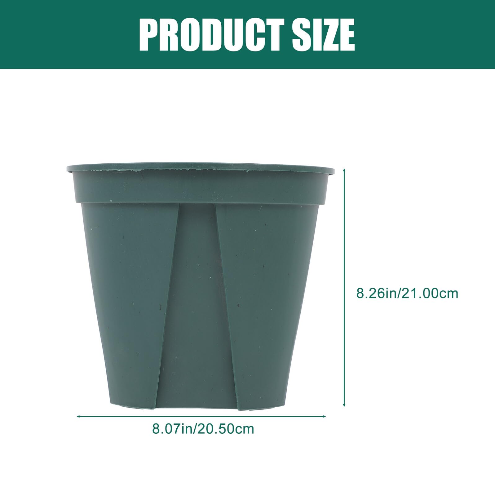 5 Pièces Contrôle Racines Pot de Fleurs Rond Conteneur Plastique Ventilé pour Plantes Vertes Adapté Orchidées Rosiers et Scindapsus Intérieur et Extérieur Balcon et Jardin