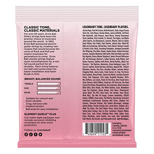 Ernie Ball P02330 Concert & Tenor Nylon Ball End Ukulele Strings Wound G thumb #1