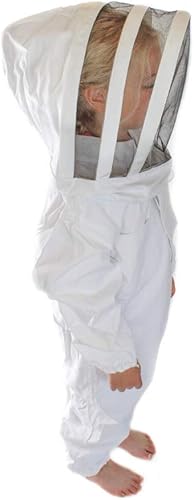 BeeCastle Traje protector de apicultura para niñosniños con velo de esgrima para niños (4.6 pies55 pulgadas)