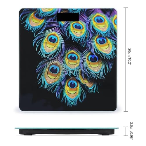Báscula Digital de Baño con Pantalla LED Clara y Vidrio Templado miniatura 2