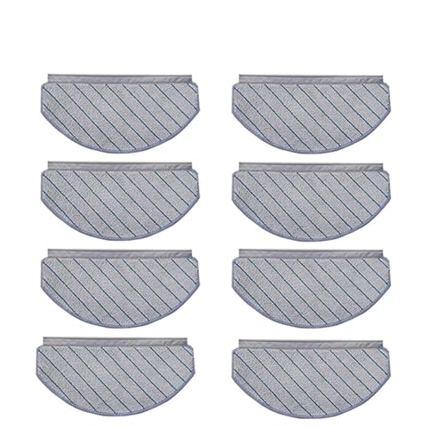 Robot Vacuum Cleaner Mop Pads Spare Parts Washable Mop Cloths Parts Accessories,Compatible for ECOVACS,Compatible for DEEBOT T10/T10 Plus (Color : Set 8)