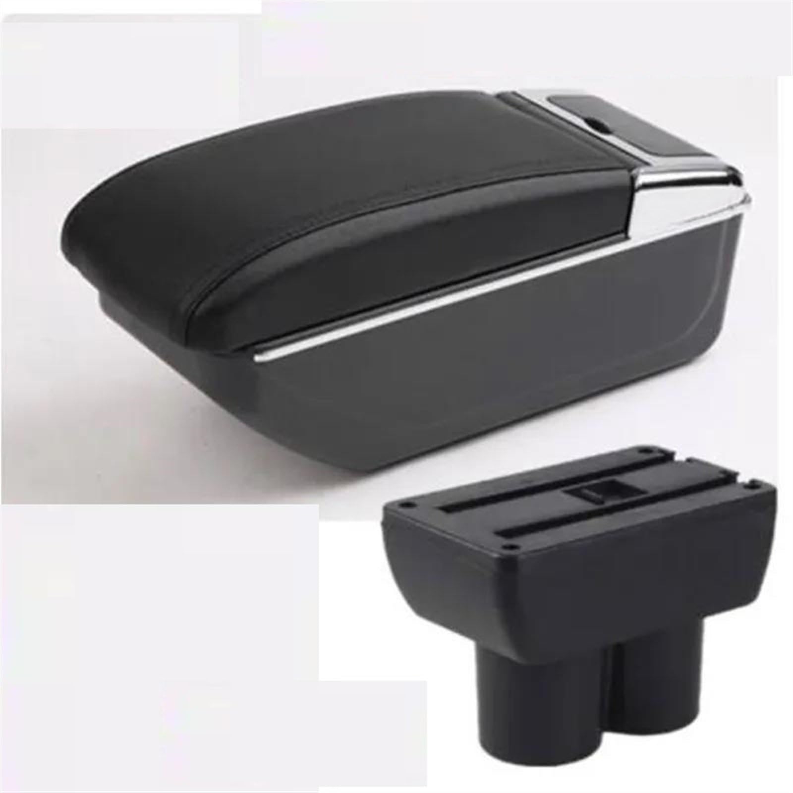 NOHEEU Car Armrest Special Storage Box Modification Parts For Jimny JB23 JB43 1998-2018(B2 black line NO USB)