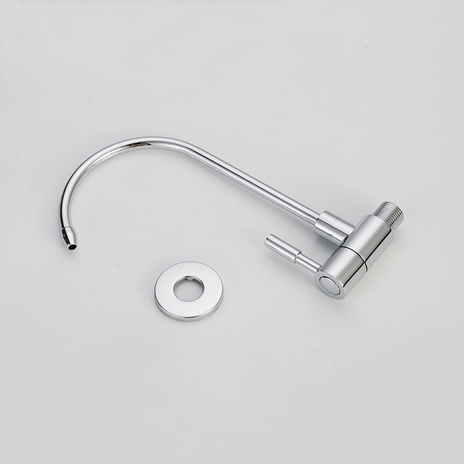 Grifo con Filtro De Agua para Cocina, Sistema De Ósmosis Inversa, Cromado, De Cuello De Cisne, para Fregadero De Cocina.