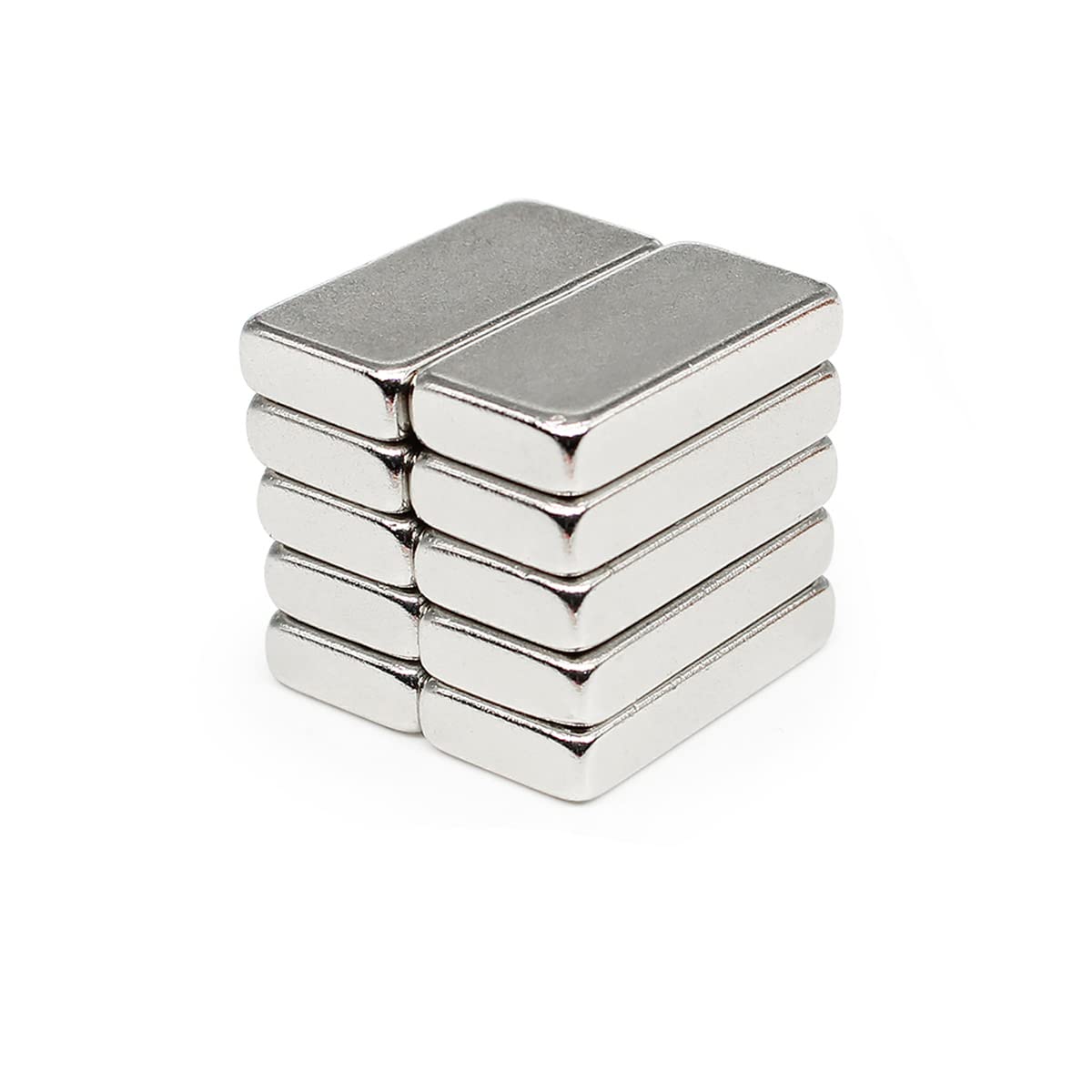 LTKJ 10 Pack Rectangular Neodymium Magnets, 20x10x4mm, Rust Resistant