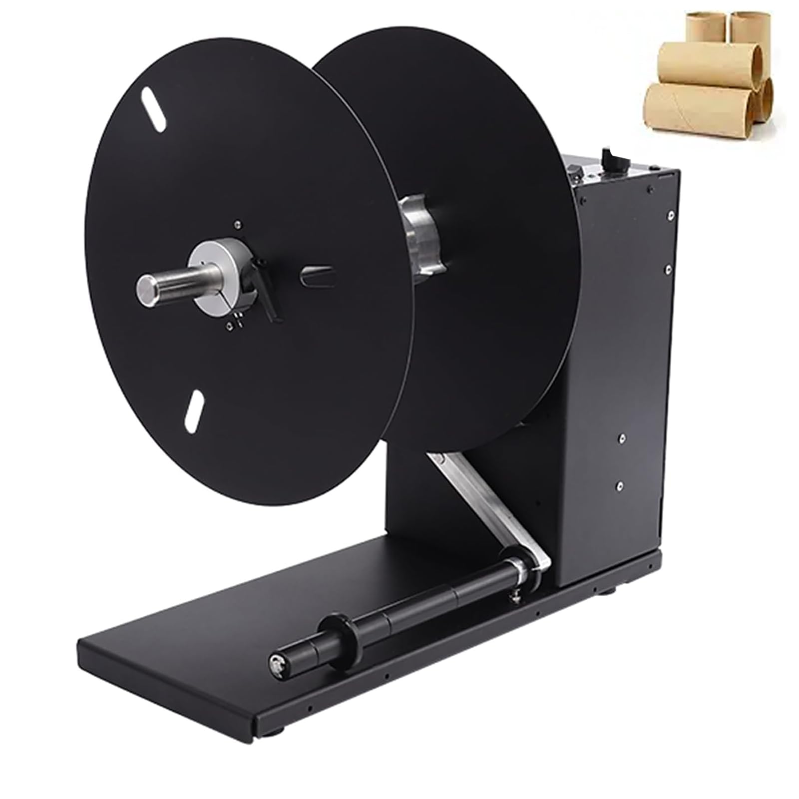 Automatische Etikettenaufwicklermaschine, 18 m/min Geschwindigkeit, 210 mm Breite, 300 mm Leitblechdurchmesser, 7,6 cm Kerngröße für Verpackungsanlagen und Materialfabriken
