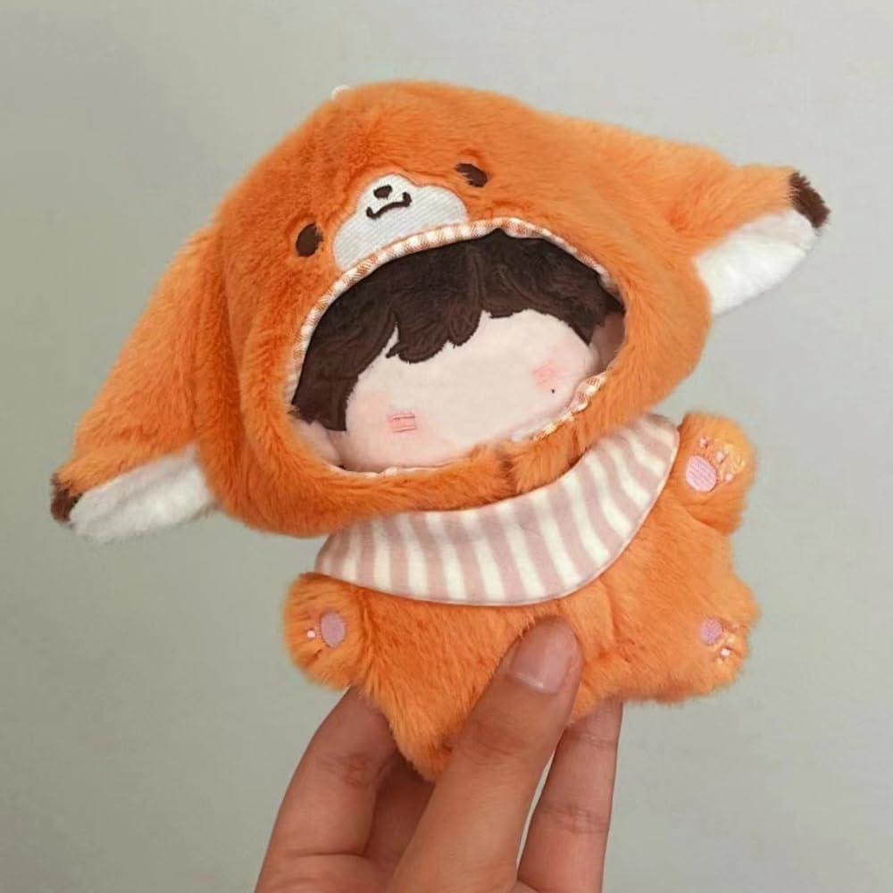 Animal Kigurumi with Attached Studs for Fox 3.9 inches (10 cm) Sewing Clothing Kigurumi Accessory Praise Hunting Geek Doll Doll Mascot Kpopdoll Costume