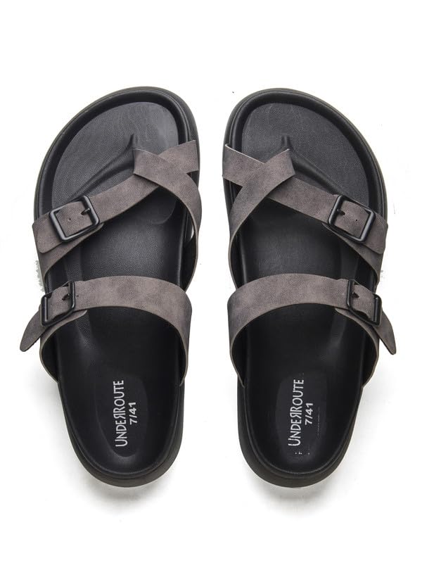 Image of UNDERROUTE mens Underroute Urgh 02 Stylish Durable Soft Footbed Synthetic Casual Sandals for Men Sandal
