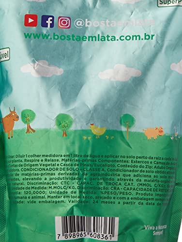 Fertilizante Orgânico Bosta em Lata Jardim Vertical Zip - 220 G