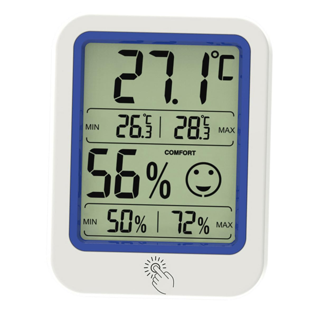 SUPVOX 3piezas Digital De Interior Higrómetro Portátil Medidor De Temperatura y Humedad Para Acuarios Reptiles y Hogar Pantalla y Fácil Lectura