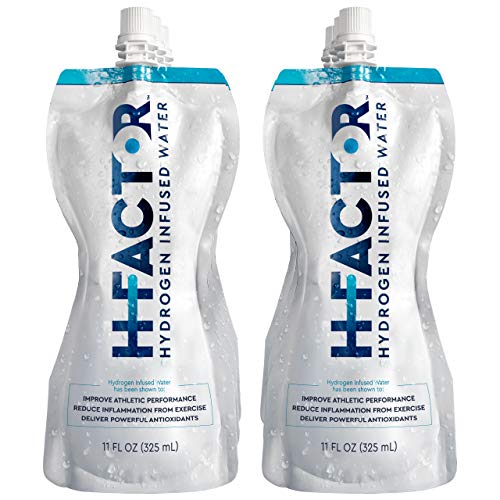 HFactor Hydrogen Infused Pure Drinking Water, Pre Or Post Workout Recovery Drink, Molecular Hydrogen Supports Athletic Performance, Delivers Antioxidant, 11 Fl Oz (Pack of 6), Packaging May Vary