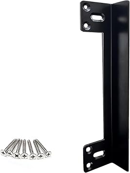Door Latch Guard Plate 7 Outswing Door Security Protector Shield, Heavy Duty Version, Cover to Block Access to The Door Lock/Deadbolt Latch Protect Against Forced Entry
