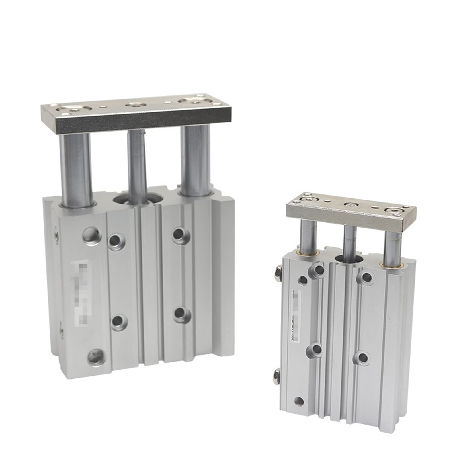 Cilindro neumático, 16-20Z Guía compacta Cilindro delgado Three Exis Air Cilindro neumático neumático con barra de guía 12-150mm 10-150mm MGPL12 16,Alta resistencia(100mm stroke,MGPL12)