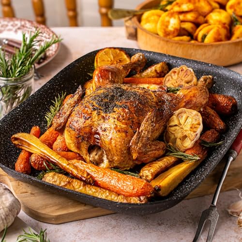 Bandeja para asar antiadherente Scoville Xtra apta hasta 260 °C con rejilla de fácil limpieza 3