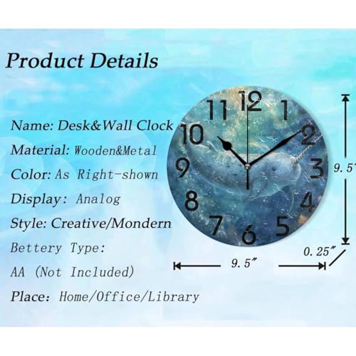 Reloj de Pared Redondo Silencioso 10 pulgadas miniatura 2