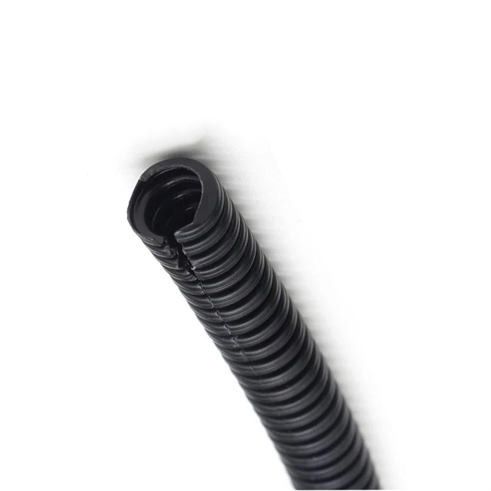 Tubo corrugato isolato in PP nero aperto, tubo flessibile filettato, manicotto protettivo in plastica for tubo corrugato curva