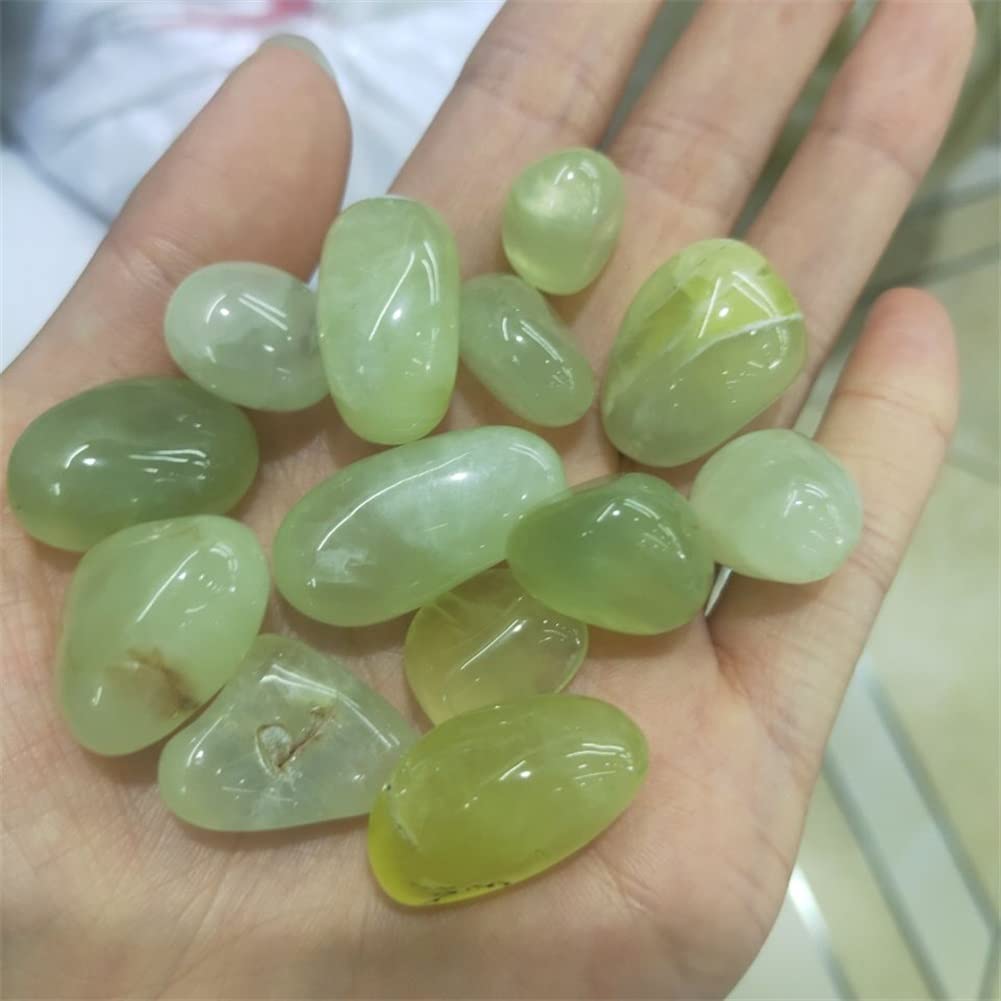 Decoración del hogar, prehnita Natural, Oro, UVA, Cristal de Cuarzo, Piedra de Grava, decoración caída, Cristales de Cuarzo Natural, Piedras for Acuario Inicio Colecciones (Size : 200g)