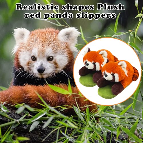 Openhaha Animal Slippers - Cute Fluffy Non-slip Raccoon Gifts for Women, Men4