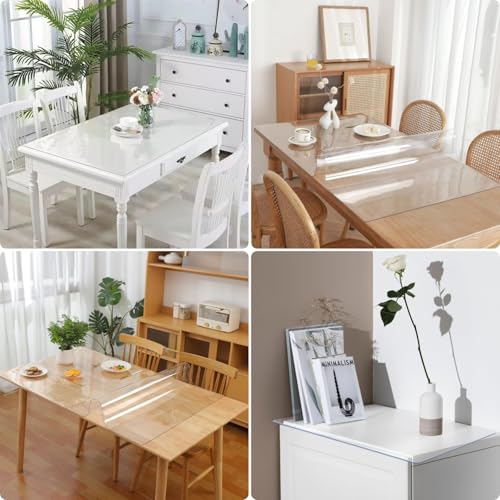 Nappe Plastique Transparent 75 x 170 cm Lavable pour Maison - 7
