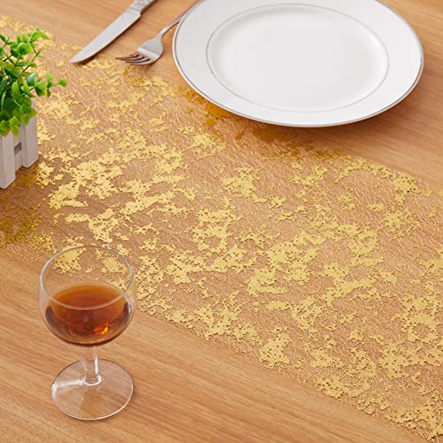 Jocecor Silver Table Runner, 11"X360"/30Ft/10Yd Glitter Metallic Foil Thin Mesh Table Runners Roll, Table Decorations For Party, Wedding, Baby Shower, Diy, Banquet, Birthday, Christmas, Table Decor #TOP2