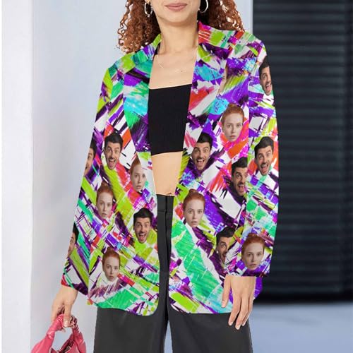 Custom Face Blazers for Men Women Personalized Jacket Blazer Photos Fashion Casual Print Blazer Gift2