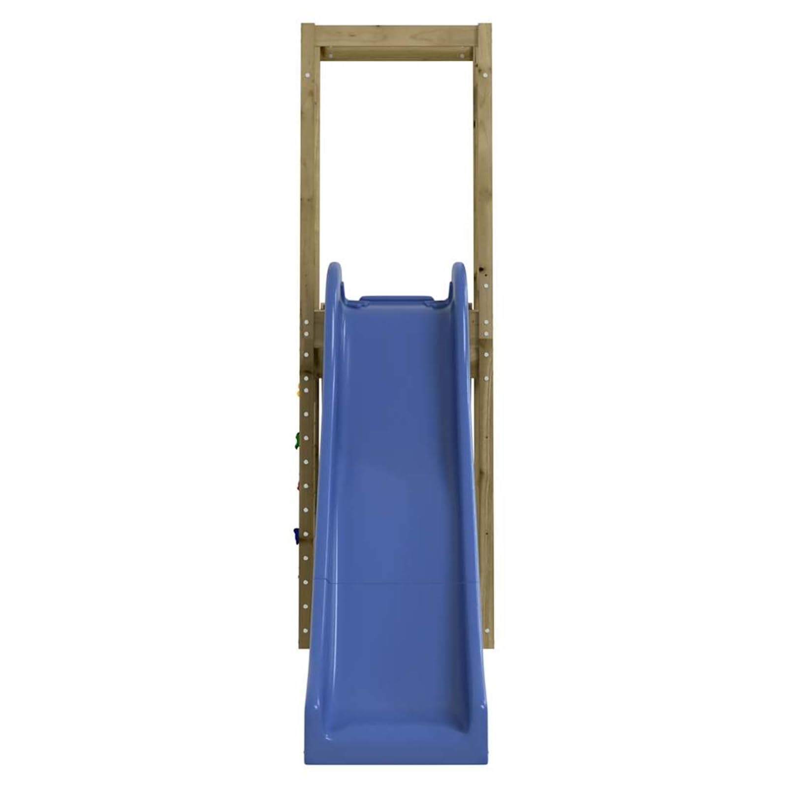 Gecheer Parque Infantil de Exterior con Tobogán, Torre de Escalada para niños al Aire Libre, Escalera y Accesorios de Juego para el jardín Madera Maciza Pino impregnada 9#