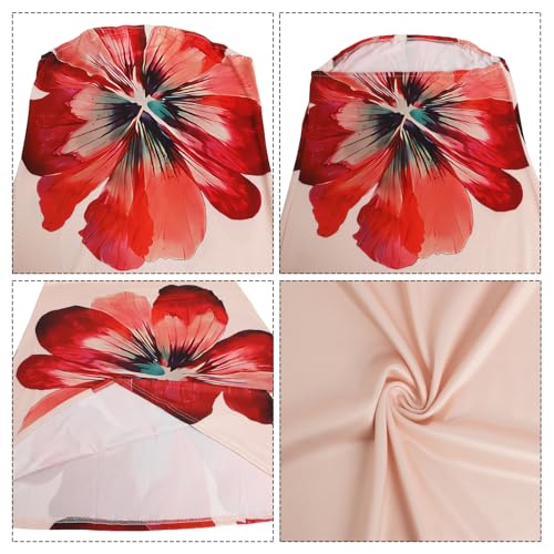 Image of Women Y2k Strapless Maxi Dress Summer Backless Floral Long Tube Dress Off Shoulder Cocktail Party Dress