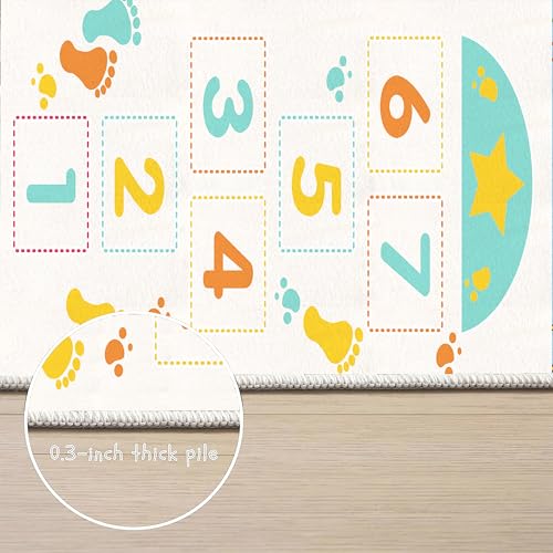 Tapete runner educativo para niños 2x3 pies miniatura 6
