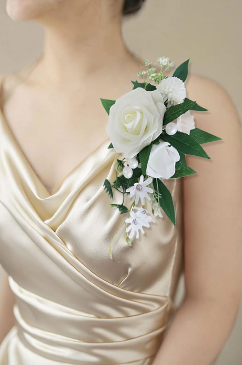 フラワーブーケ&ポケットブーケ Amazon｜新郎ブートニエール ポケットフラワーデコレーション 男性用