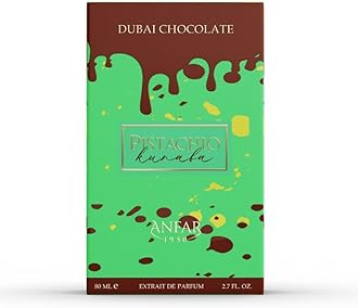 AROMA CONCEPTS | Dubai Chocolate Perfume Pistachio Kunafa Fragrance EDP 2.7 Fl Oz | Unisex Sweet Gourmand Perfume with Chocolate, Caramel & Pistachio | Arabian Dessert-Inspired Luxury Scent