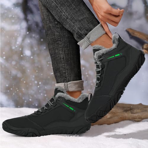 Image of Winter Hike Barefoot Boots Women, Snow Boots for Women | Winter Hike Barefoot Boots Women, Wide Toe Waterproof Hiking Non-Slip Ankle Shoes