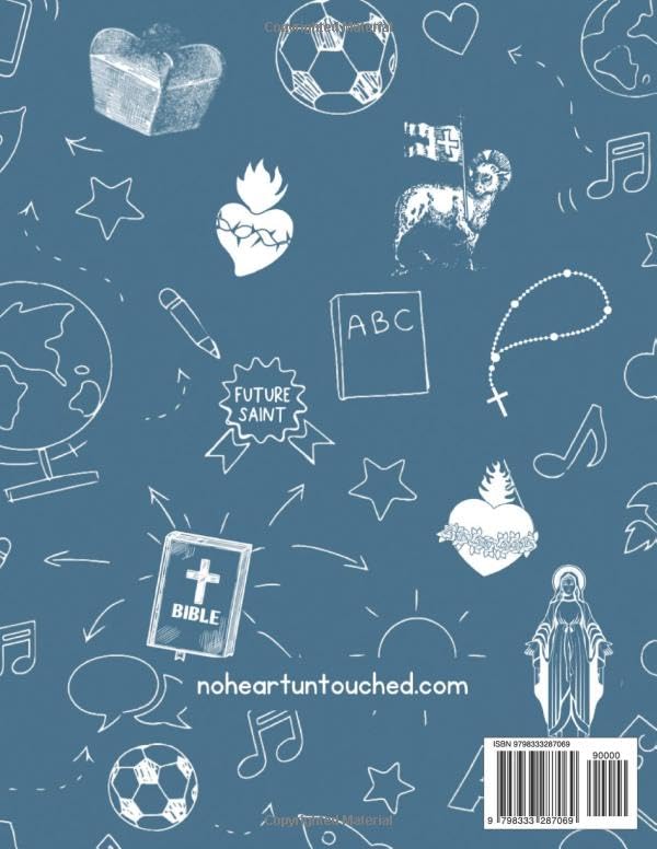 Catholic Alphabet Tracing Workbook: Handwriting - Manuscript (Catholic Preschool Workbooks by No Heart Untouched) - Image 2